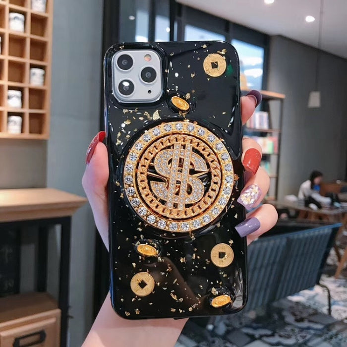 Estuche para teléfono con dispositivo de alivio de dinero giratorio, For iPhone 11 Pro, For iPhone 11, For iPhone 11 Pro Max