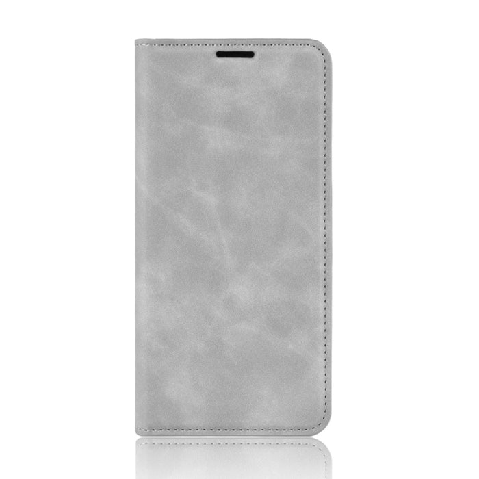 Para iPhone 11 Retro-skin Business Estuche de cuero con succión magnética con monedero-soporte-portabrocas, For iPhone 11