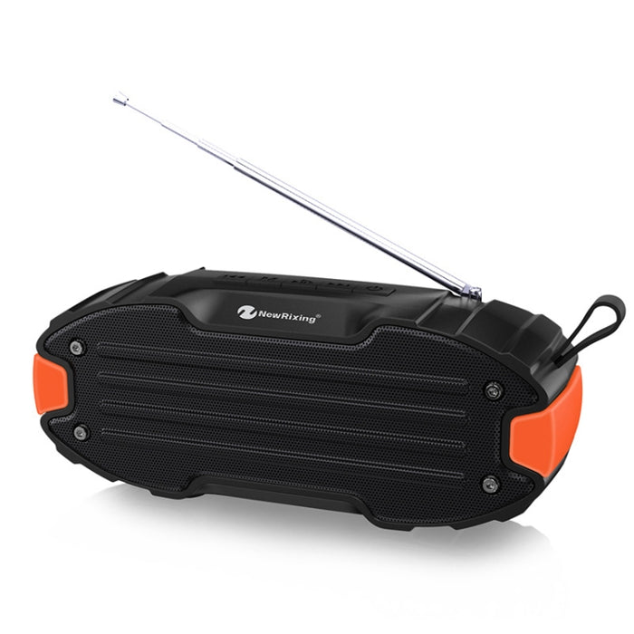 Nuevo Rixing NR907 Altavoz Bluetooth con barra de sonido envolvente estéreo portátil con micrófono, compatible con tarjeta TF FM
