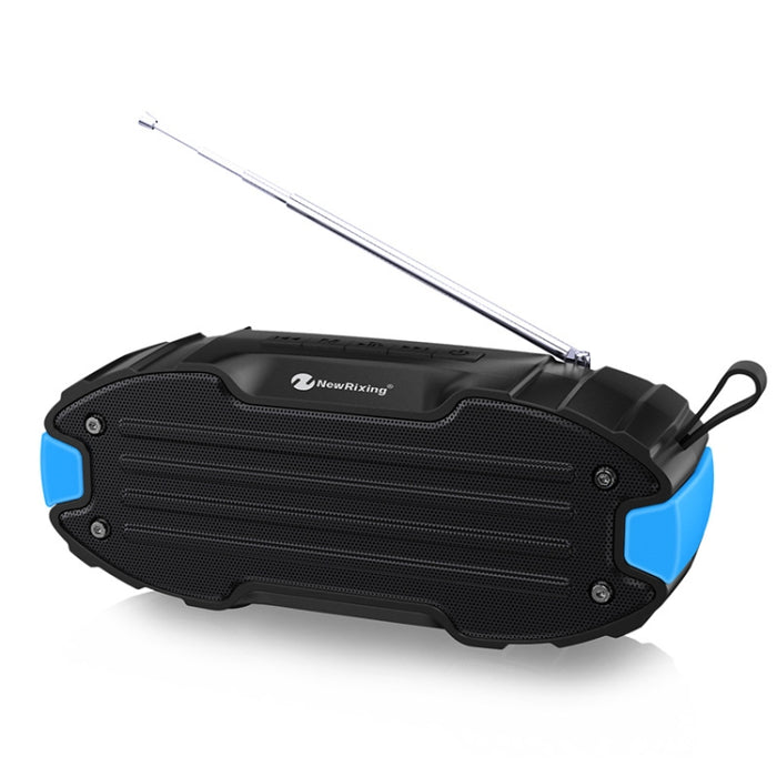 Nuevo Rixing NR907 Altavoz Bluetooth con barra de sonido envolvente estéreo portátil con micrófono, compatible con tarjeta TF FM