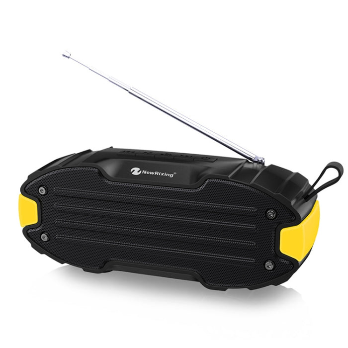Nuevo Rixing NR907 Altavoz Bluetooth con barra de sonido envolvente estéreo portátil con micrófono, compatible con tarjeta TF FM
