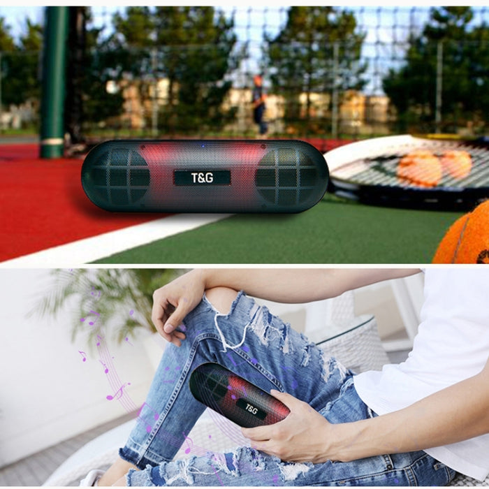T&G TG148 Audio estéreo portátil Super Bass LED Lantern Pill Altavoz inalámbrico Bluetooth