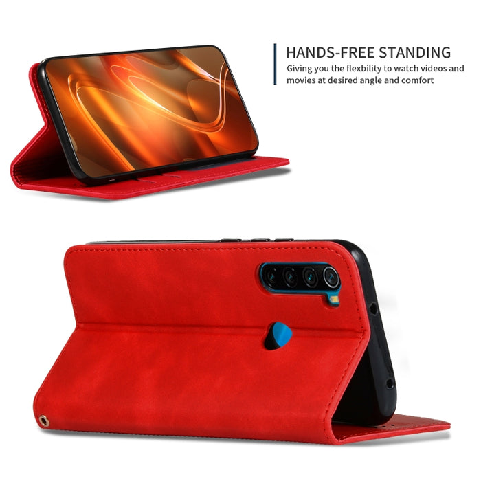 Retro Skin Feel Business Estuche de cuero con tapa horizontal magnética, For Xiaomi Redmi Note 8, For Xiaomi Redmi Note8 Pro