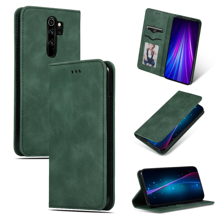 Retro Skin Feel Business Estuche de cuero con tapa horizontal magnética, For Xiaomi Redmi Note 8, For Xiaomi Redmi Note8 Pro