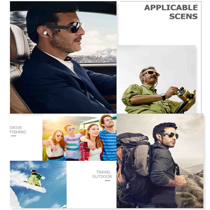A8 Auricular inalámbrico Bluetooth Auriculares Gafas de sol Auriculares de música Gafas inteligentes Auricular Manos libres con micrófono