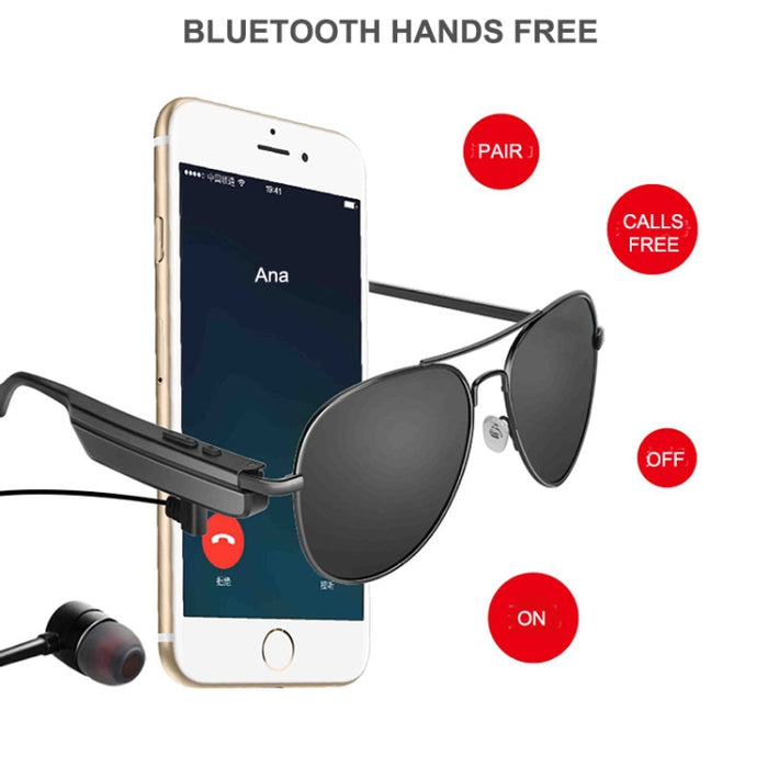 A8 Auricular inalámbrico Bluetooth Auriculares Gafas de sol Auriculares de música Gafas inteligentes Auricular Manos libres con micrófono