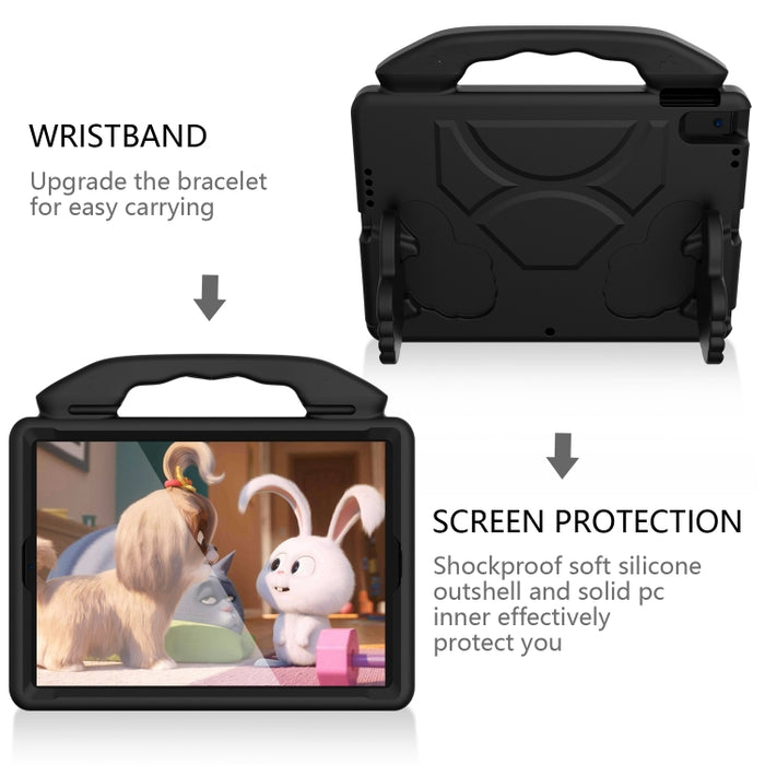 Carcasa protectora anticaída plana de EVA con soporte para el pulgar, For iPad 10.2, For iPad Pro 11 inch, For iPad Pro 10.5 inch, For iPad Air3 10.5  inch