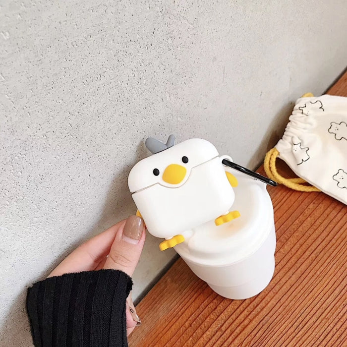 Para Apple AirPods Pro Cute Duck Funda protectora para auriculares Bluetooth