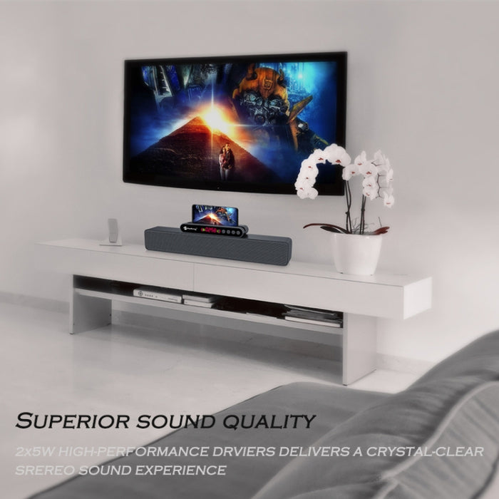 Newrixing NR5017 LED Bluetooth Altavoz portátil TWS Conexión Altavoz Sistema de sonido 10W Altavoz envolvente estéreo