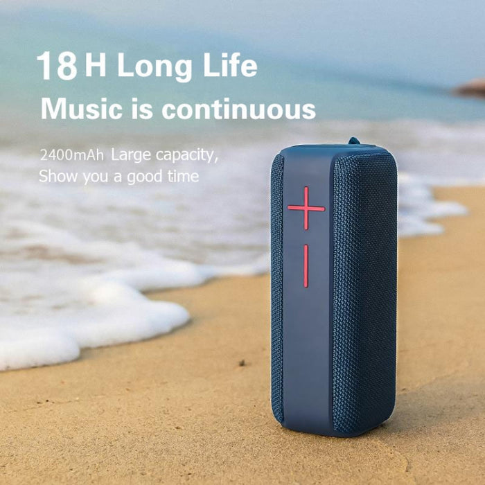P15 10W Altavoz Bluetooth portátil Altavoz para exteriores Sistema de sonido Estéreo, Soporte TFFM