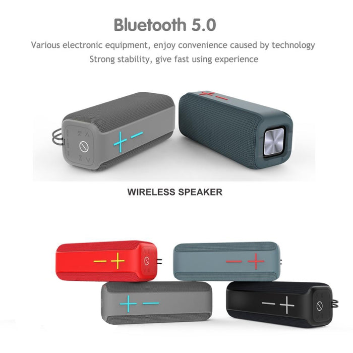P15 10W Altavoz Bluetooth portátil Altavoz para exteriores Sistema de sonido Estéreo, Soporte TFFM