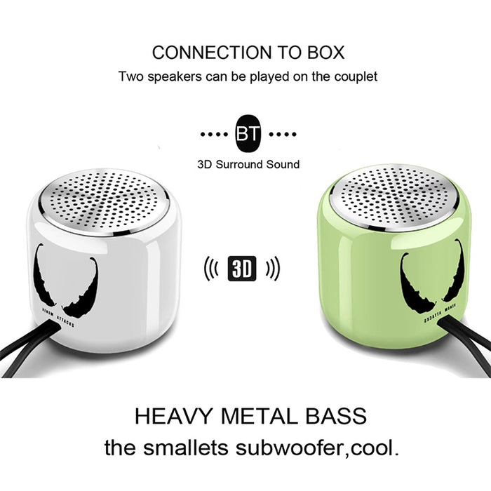 M9 Bluetooth5.0 Subwoofer Altavoz portátil Reproductor de música con cuerpo de aleación de aluminio