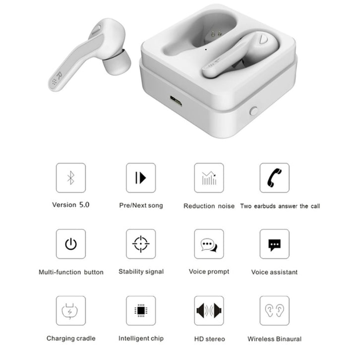 T88 Mini Touch Control Hifi Auriculares inalámbricos Bluetooth TWS Auriculares inalámbricos con caja de cargador