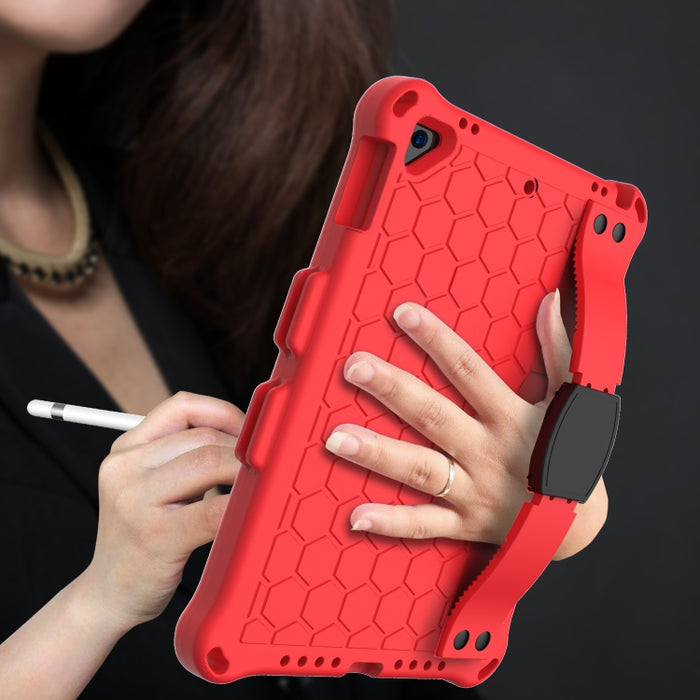 Diseño de nido de abeja EVA + PC Cáscara protectora plana anticaída de cuatro esquinas con correas, For iPad Air/Air2/Pro9.7, For iPad 10.2, For    iPad Pro 10.5, For iPad  Air 2019 10.5