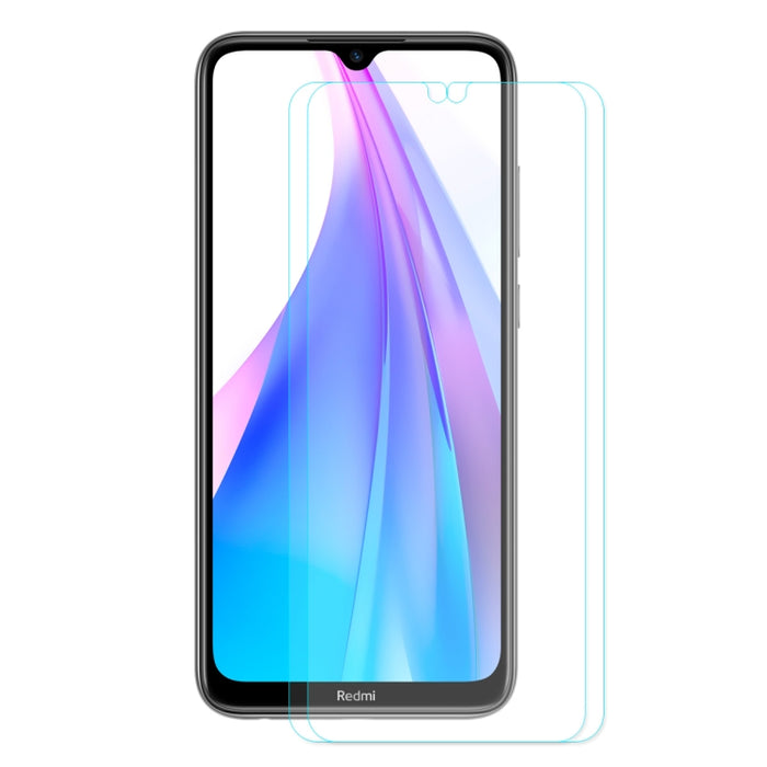 2 PCS ENKAY Hat-prince 0.26mm 9H 2.5D Película de vidrio templado de borde curvo, For Huawei Honor V30 / V30 Pro, For Xiaomi Redmi Note 8T, For Motorola Moto G8 Play, For Huawei Nova 6