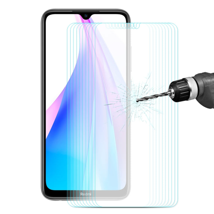10 PCS ENKAY Hat-prince 0.26mm 9H 2.5D Película de vidrio templado de borde curvo, For Huawei Honor V30 / V30 Pro, For Xiaomi Redmi Note 8T, For Motorola Moto G8 Play, For Huawei Nova 6