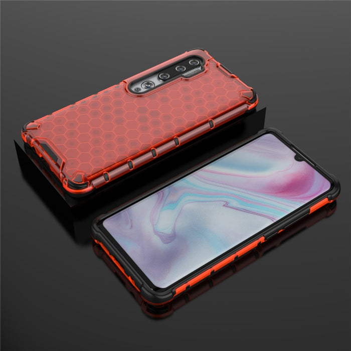 Para Xiaomi Mi Note 10/Mi CC9 Pro Funda PC + TPU a prueba de golpes Honeycomb