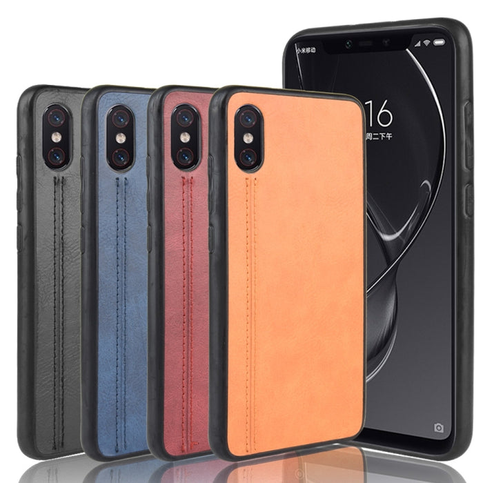 Para Xiaomi Mi 8 Pro Patrón de vaca de costura a prueba de golpes Piel PC + PU + Funda de TPU, For Xiaomi Mi 8 Pro