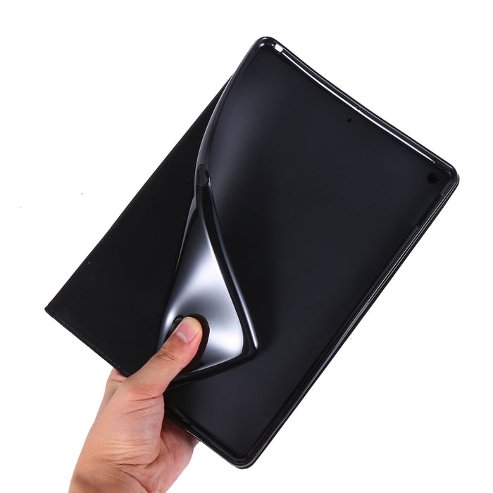 Carcasa protectora plana de TPU estilo tela, For iPad 10.2