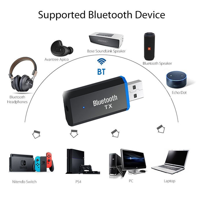 Transmisor de transferencia de audio Bluetooth TX3 Bluetooth USB5.0