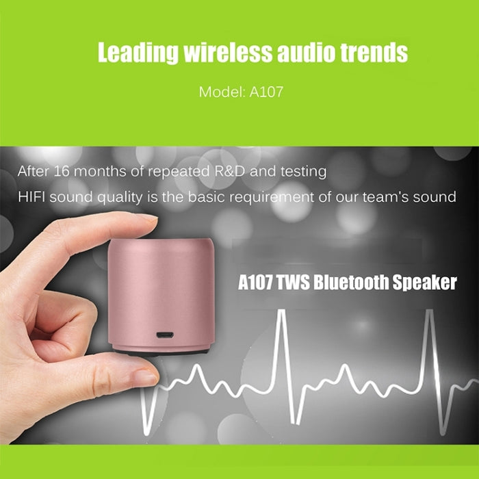 EWA A107 TWS Portable Super Mini Altavoz Bluetooth Subwoofer inalámbrico Boom Box Altavoces de computadora Bocinas Altavoz de ducha