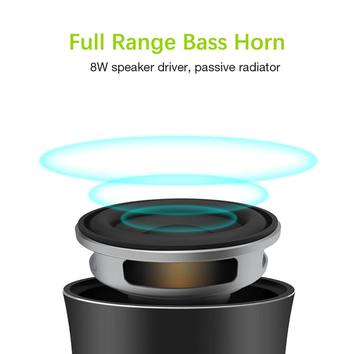 EWA A2 Pro Altavoz de metal Altavoz de graves con sonido Bluetooth a prueba de agua para exteriores