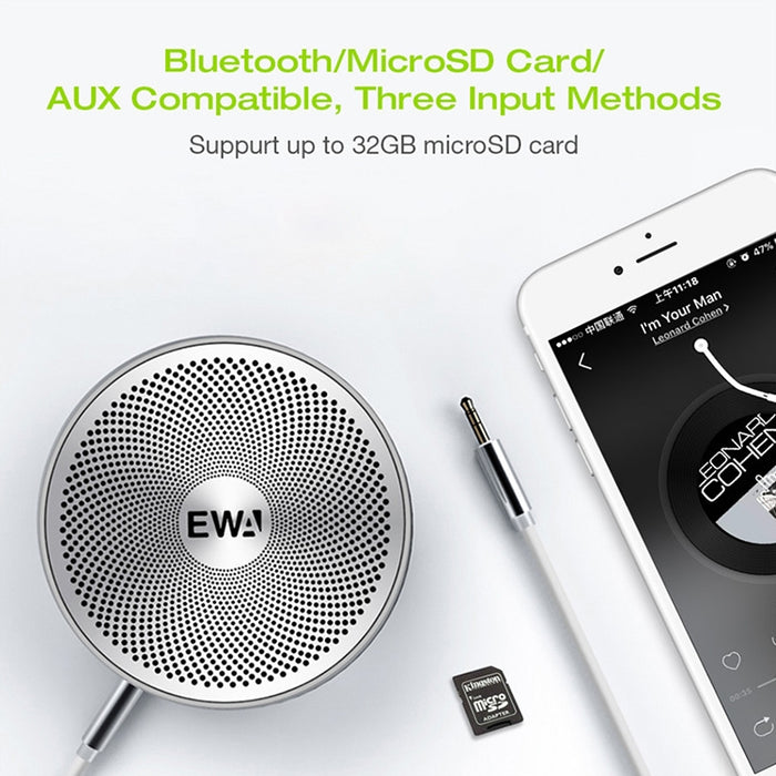 EWA A2 Pro Altavoz de metal Altavoz de graves con sonido Bluetooth a prueba de agua para exteriores