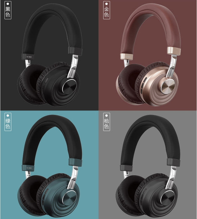 VJ083 Auriculares inalámbricos plegables Bluetooth Juego competitivo Música Deportes Enchufe Auriculares inalámbricos de dibujos animados