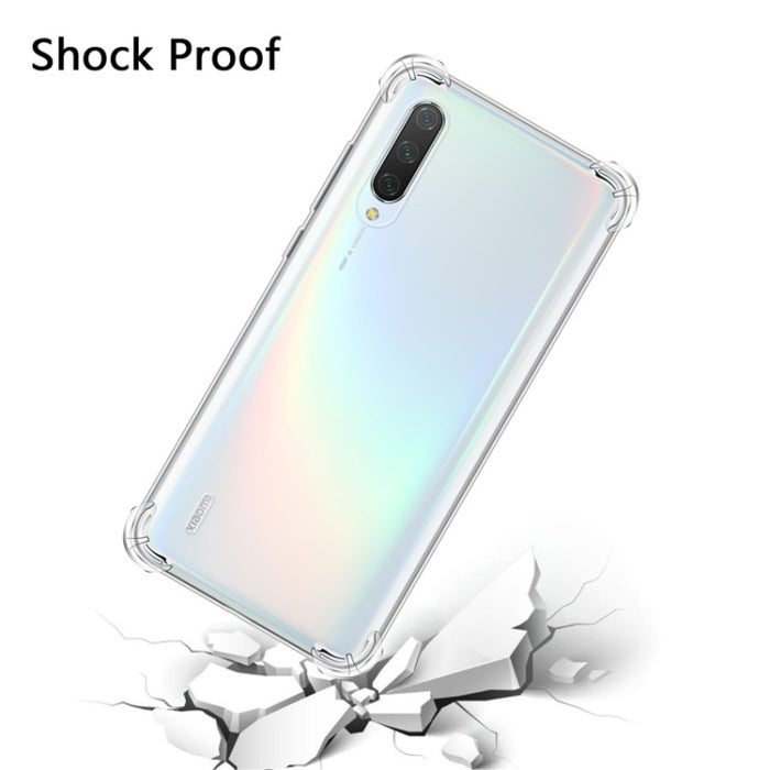 Para Xiaomi Mi 10 Pro Funda de teléfono de TPU transparente ultrafina anticaída de cuatro esquinas