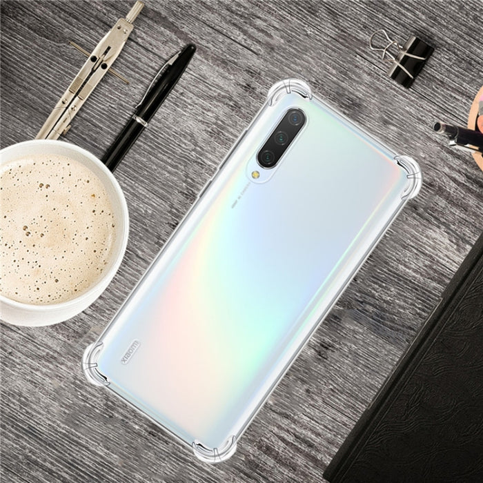 Para Xiaomi Mi 10 Pro Funda de teléfono de TPU transparente ultrafina anticaída de cuatro esquinas