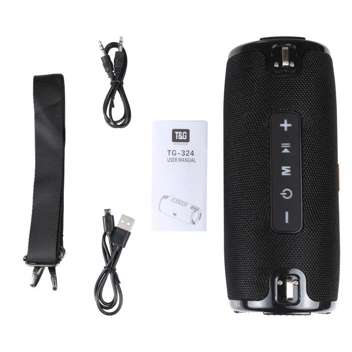 T & G TG125 Altavoz de columna portátil 20W Altavoz Bluetooth Reproductor de música Caja de altavoces con Radio FM Aux TF Subwoofer Altavoz de graves