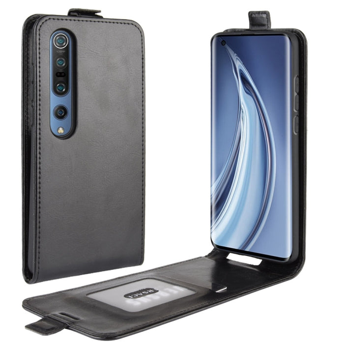 Para Xiaomi Mi 10 R64 Texture Funda protectora de cuero con tapa vertical única con ranuras para tarjetas y marco de fotos, For Xiaomi Mi 10