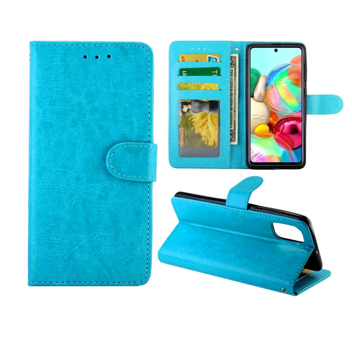 Estuche protector con tapa horizontal de cuero con textura de caballo loco con soporte y ranuras para tarjetas y billetera y marco de fotos, For Xiaomi Redmi K30, For Nokia 7.2, For Samsung Galaxy A71, For OPPO A9 (2020), For Samsung Galaxy Note 10 Lit...