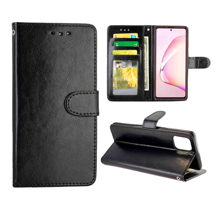 Estuche protector con tapa horizontal de cuero con textura de caballo loco con soporte y ranuras para tarjetas y billetera y marco de fotos, For Xiaomi Redmi K30, For Nokia 7.2, For Samsung Galaxy A71, For OPPO A9 (2020), For Samsung Galaxy Note 10 Lit...