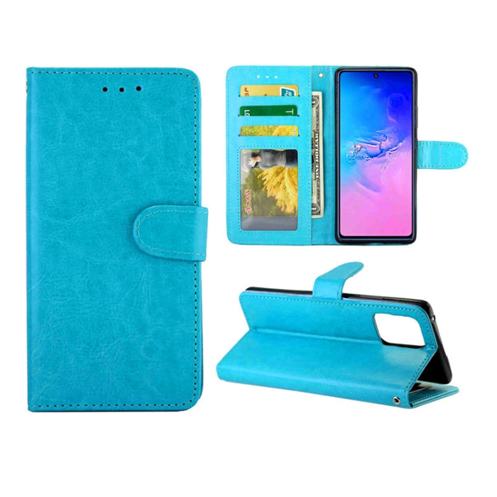 Estuche protector con tapa horizontal de cuero con textura de caballo loco con soporte y ranuras para tarjetas y billetera y marco de fotos, For Xiaomi Redmi K30, For Nokia 7.2, For Samsung Galaxy A71, For OPPO A9 (2020), For Samsung Galaxy Note 10 Lit...