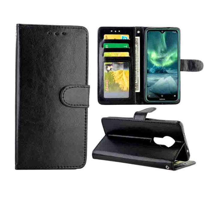Estuche protector con tapa horizontal de cuero con textura de caballo loco con soporte y ranuras para tarjetas y billetera y marco de fotos, For Xiaomi Redmi K30, For Nokia 7.2, For Samsung Galaxy A71, For OPPO A9 (2020), For Samsung Galaxy Note 10 Lit...
