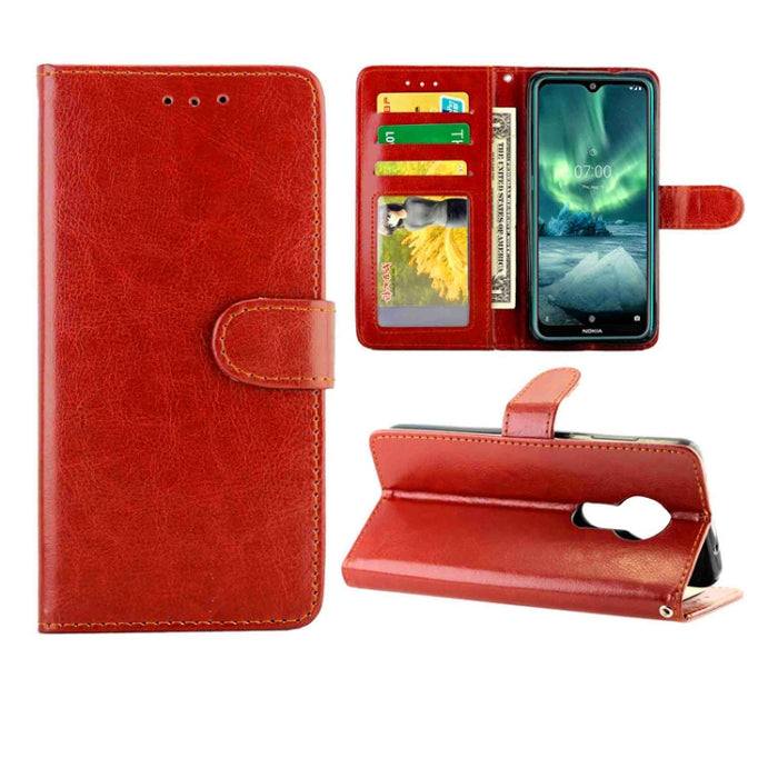 Estuche protector con tapa horizontal de cuero con textura de caballo loco con soporte y ranuras para tarjetas y billetera y marco de fotos, For Xiaomi Redmi K30, For Nokia 7.2, For Samsung Galaxy A71, For OPPO A9 (2020), For Samsung Galaxy Note 10 Lit...