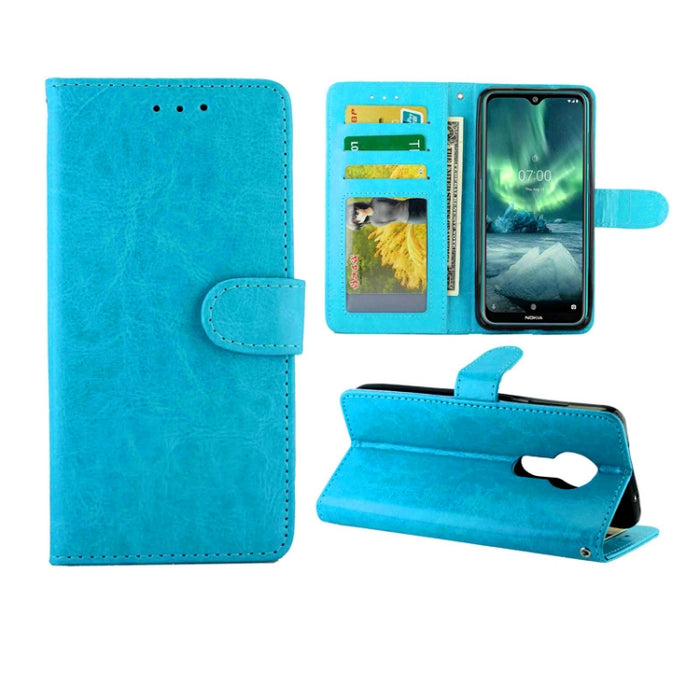 Estuche protector con tapa horizontal de cuero con textura de caballo loco con soporte y ranuras para tarjetas y billetera y marco de fotos, For Xiaomi Redmi K30, For Nokia 7.2, For Samsung Galaxy A71, For OPPO A9 (2020), For Samsung Galaxy Note 10 Lit...