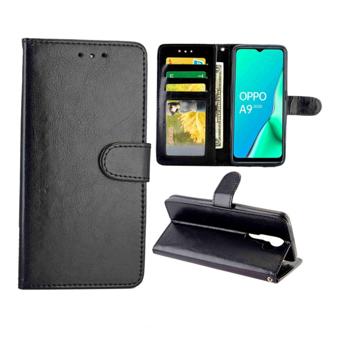 Estuche protector con tapa horizontal de cuero con textura de caballo loco con soporte y ranuras para tarjetas y billetera y marco de fotos, For Xiaomi Redmi K30, For Nokia 7.2, For Samsung Galaxy A71, For OPPO A9 (2020), For Samsung Galaxy Note 10 Lit...