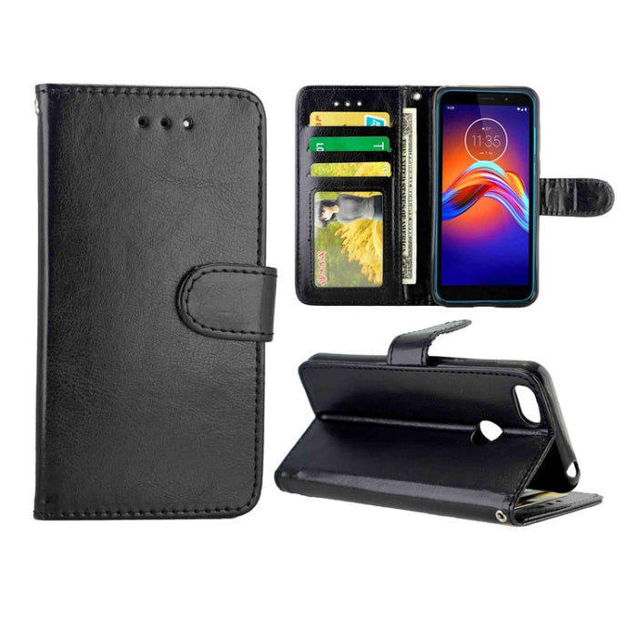 Estuche protector con tapa horizontal de cuero con textura de caballo loco con soporte y ranuras para tarjetas y billetera y marco de fotos, For Xiaomi Redmi K30, For Nokia 7.2, For Samsung Galaxy A71, For OPPO A9 (2020), For Samsung Galaxy Note 10 Lit...