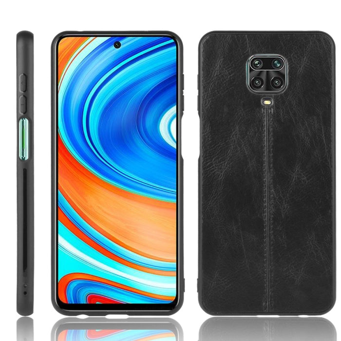 Para Xiaomi Redmi Note 9 Pro / Note 9s / Note 9 Pro Max Patrón de vaca de costura a prueba de golpes Piel PC + PU + TPU Funda, For Redmi Note 9 Pro