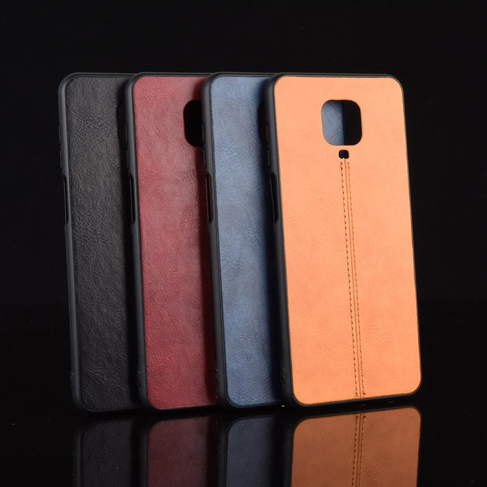 Para Xiaomi Redmi Note 9 Pro / Note 9s / Note 9 Pro Max Patrón de vaca de costura a prueba de golpes Piel PC + PU + TPU Funda, For Redmi Note 9 Pro