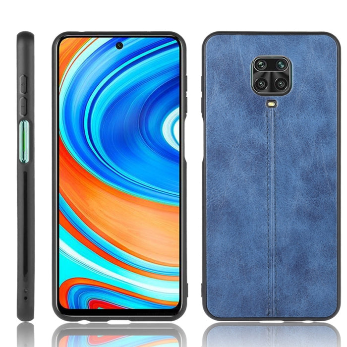 Para Xiaomi Redmi Note 9 Pro / Note 9s / Note 9 Pro Max Patrón de vaca de costura a prueba de golpes Piel PC + PU + TPU Funda, For Redmi Note 9 Pro