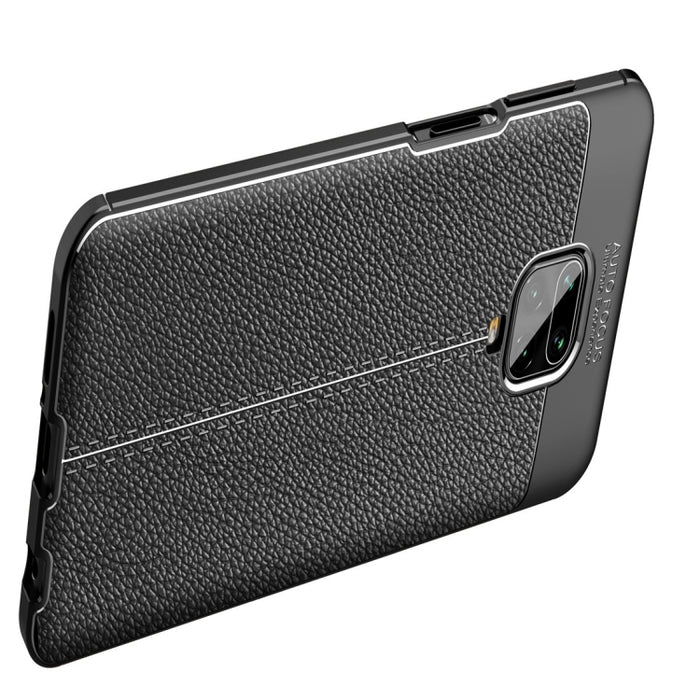 Para Xiaomi Redmi Note 9 Pro Max Litchi Texture TPU Funda a prueba de golpes