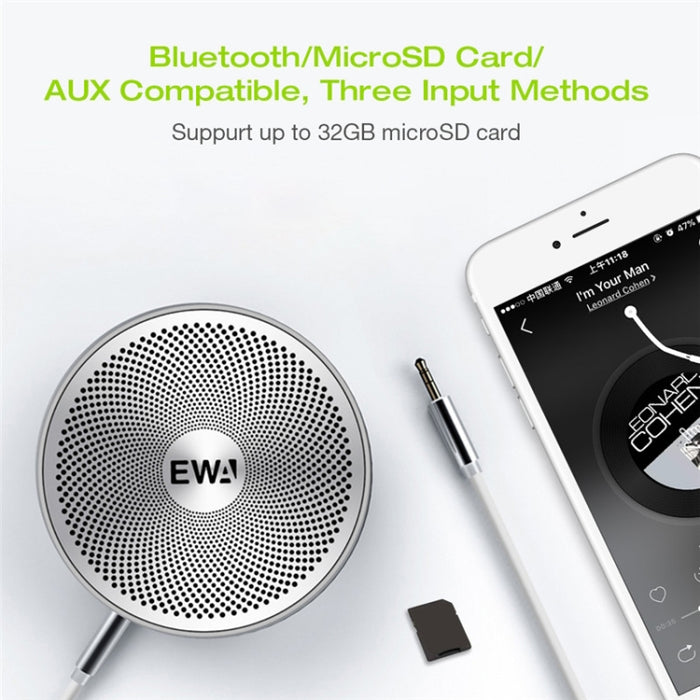 EWA A3 Mini Altavoces 8W 3D Estéreo Música Surround Inalámbrico Bluetooth Altavoces Portátil Sonud Bass Soporte TF Tarjetas USB