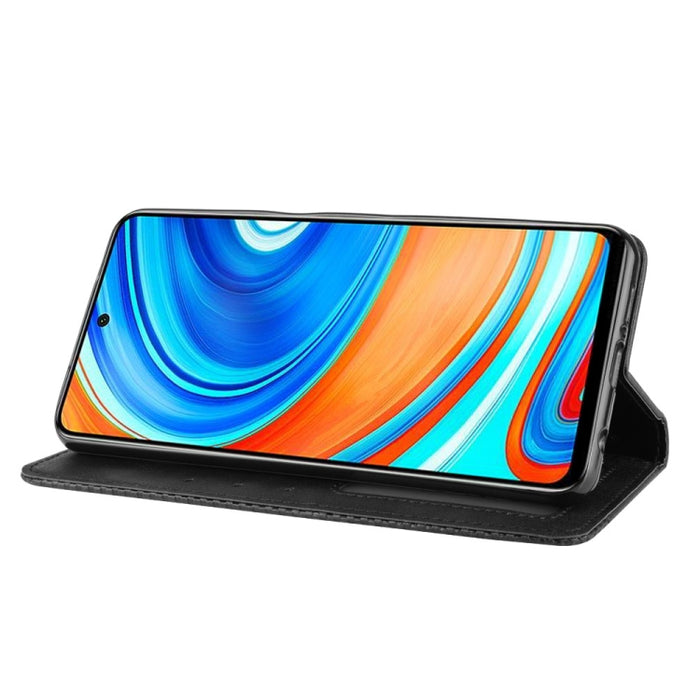 Para Xiaomi Redmi Note 9 Pro / Note 9s / Note 9 Pro Max Hebilla magnética Retro Crazy Horse Texture Funda de cuero con tapa horizontal con soporte, ranuras para tarjetas y marco de fotos, For Xiaomi Redmi Note 9 Pro