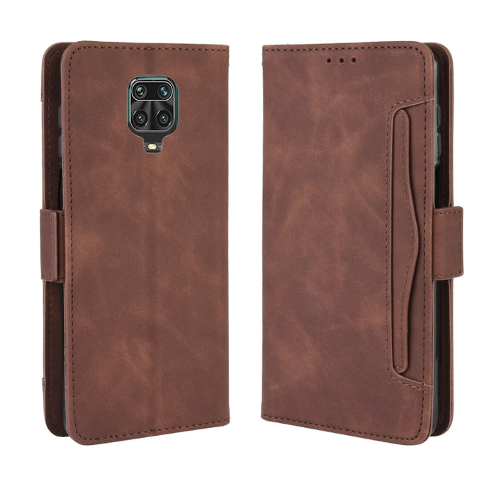 Para Xiaomi Redmi Note 9 Pro / Note 9s / Note 9 Pro Max Estuche de cuero con patrón de piel de becerro con ranura para tarjeta separada, For Redmi Note 9 Pro