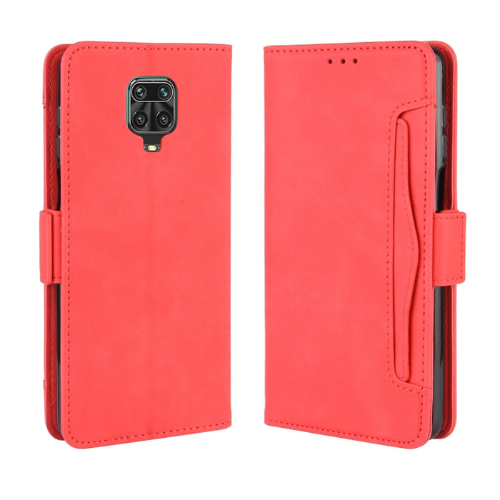 Para Xiaomi Redmi Note 9 Pro / Note 9s / Note 9 Pro Max Estuche de cuero con patrón de piel de becerro con ranura para tarjeta separada, For Redmi Note 9 Pro