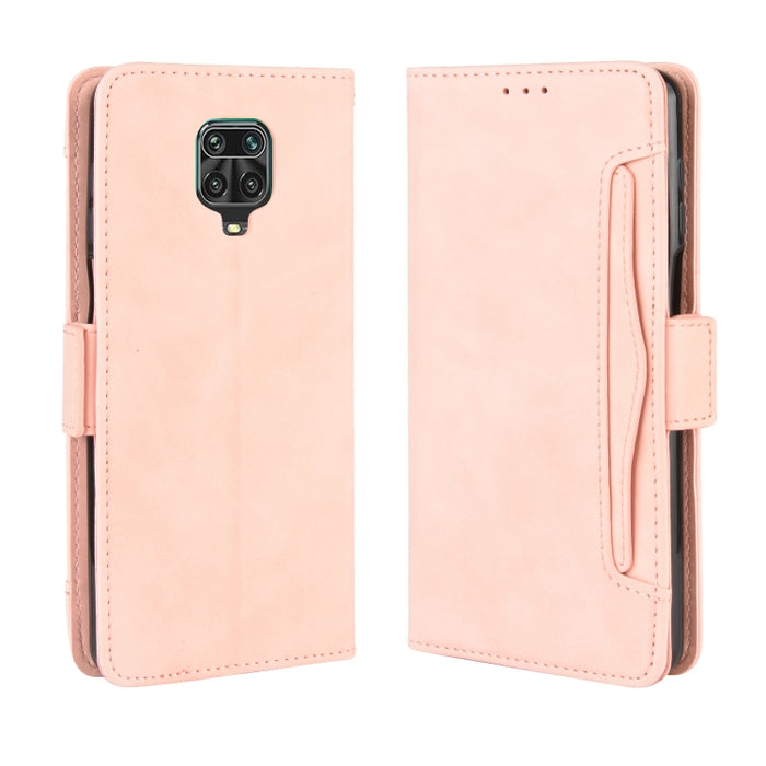 Para Xiaomi Redmi Note 9 Pro / Note 9s / Note 9 Pro Max Estuche de cuero con patrón de piel de becerro con ranura para tarjeta separada, For Redmi Note 9 Pro