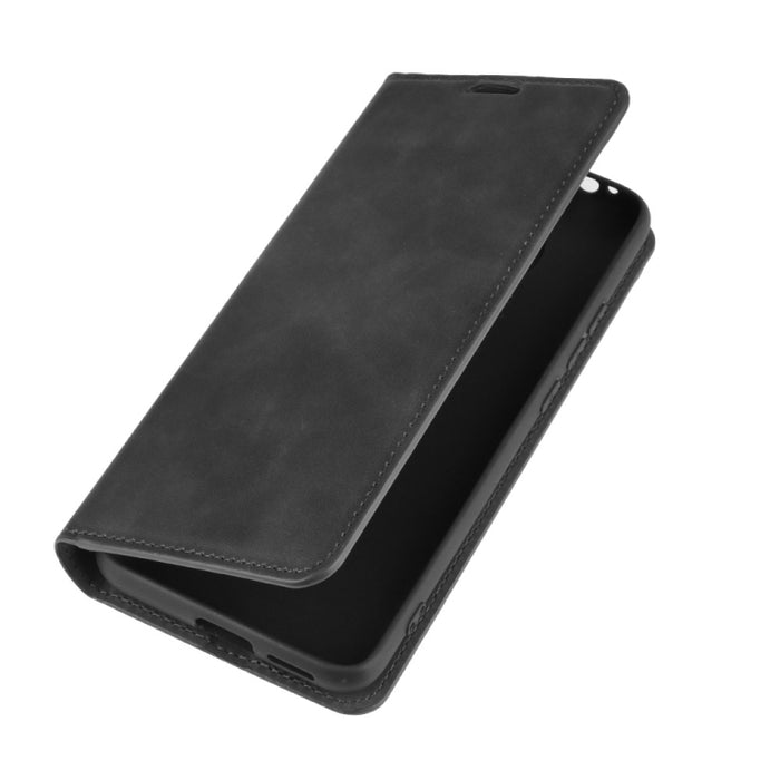 Para Xiaomi Redmi K30 Pro Estuche de cuero con succión magnética de negocios de piel retro con soporte, ranuras para tarjetas y billetera, For Redmi K30 Pro